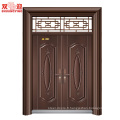 Chine fournisseurs d&#39;appartements de construction résidentiel double luxe portes d&#39;entrée en acier inoxydable